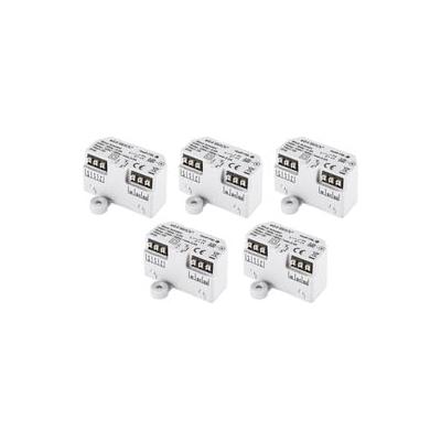 HOMEMATIC IP Smart-Home-Steuerelement "Jalousieaktor - Unterputz 5er Set", weiß, B:5,4cm H:3,3cm T:4,1cm, Smart-Home-Stationen
