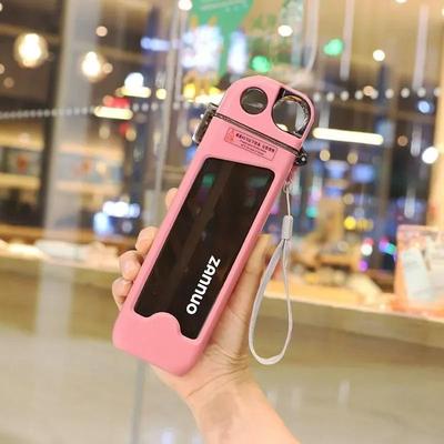 Uplift Picks Leak Proof Square Sports Water Bottle With Lockable Lid And Measurements 350ml pink 350 Ml