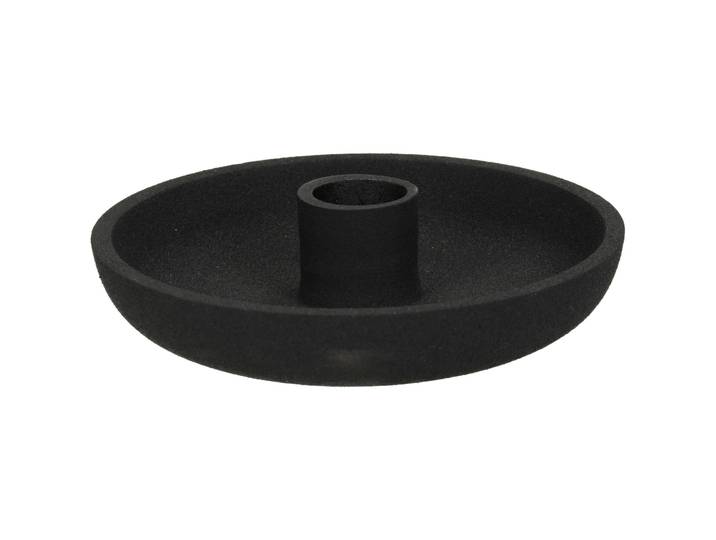 Kerzenständer Urban schwarz Aluminium H 3 cm - Kerzenständer