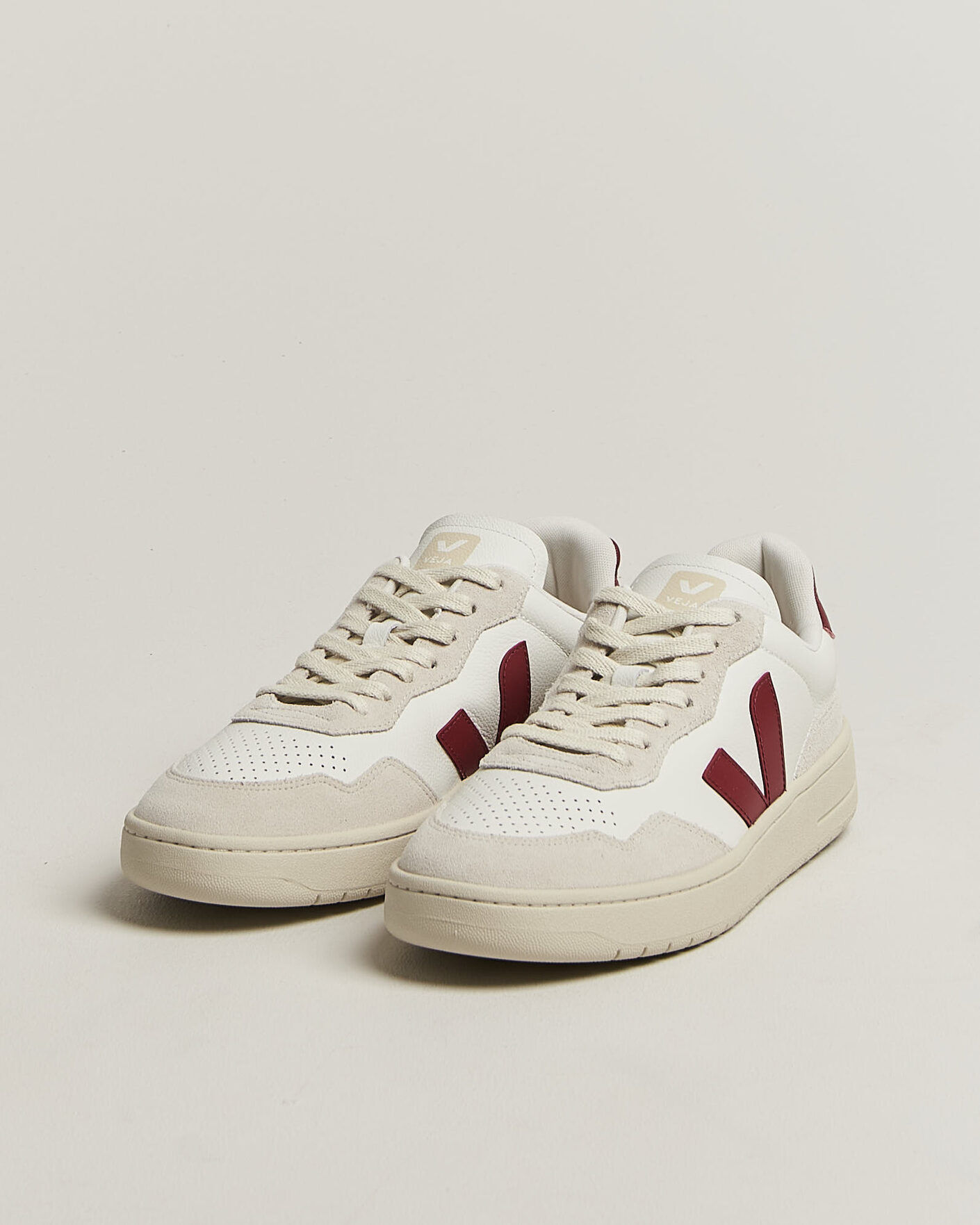 Veja V-90 Sneaker White/Marsala Natural men 41 Hvid