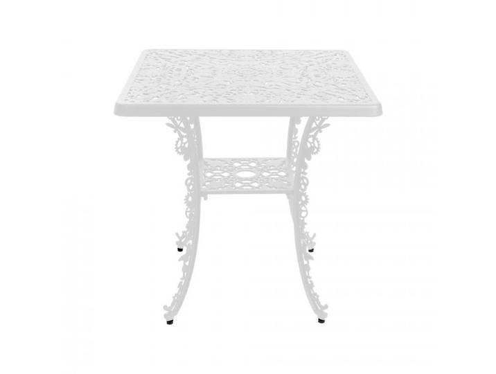 SELETTI table carré INDUSTRY GARDEN (Blanc - Aluminium)