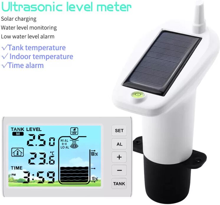 INF Solarbetriebener Wasserstandsmesser mit Alarm