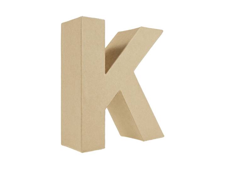 Glorex Karton-Buchstabe K 17.5 × 14 × 5.5 cm