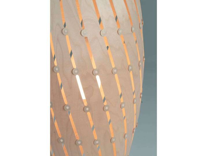 Ebb Roll Pendelleuchte Natural - David Trubridge - Wohnzimmer - Holz