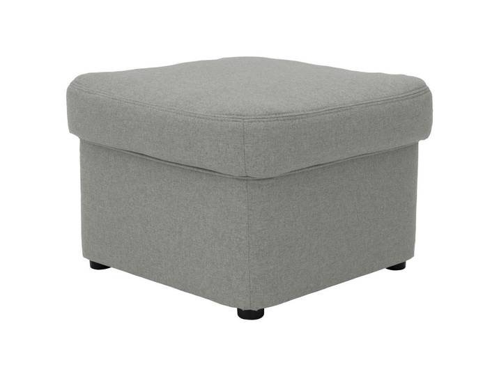 Mid.you Hocker, Silber, Kunststoff, Uni, rechteckig, 60x40x60 cm, Made in EU, Wohnzimmer, Hocker, Sitzhocker