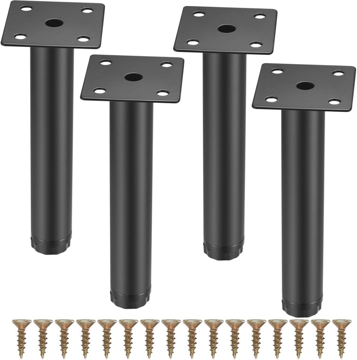 Verstelbare Meubelpoten 18 cm - 4 Stuks - Duurzame Metalen Kastpoten voor Meubels