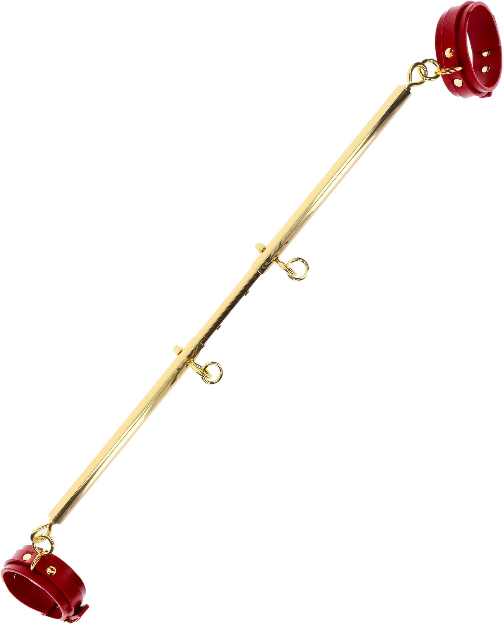 Barre avec Menottes de chevilles Spreader Taboom Doré-Rouge