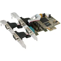 Exsys PCIe 4S Seriell RS-232 Karte, Kontrollerkarte