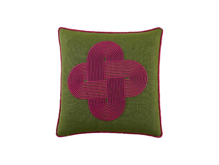 Jonathan Adler - Coussin Pompidou - Vert - Duvet - Designer Jonathan Adler