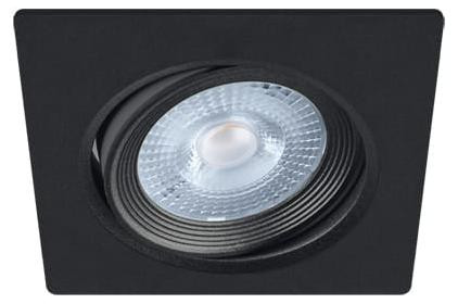 MONI Ideus LED inbouwspot, zwart, 5W, IP20, 4000K