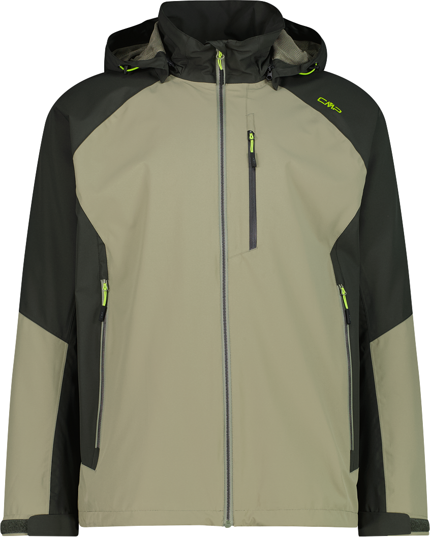 Funktionsjacke CMP, Herren, Gr. 54, sage, pine, Obermaterial: 100% Polyester. Futter: 100% Polyester, Jacken Funktionsjacke, Wasserdichtes Ripstop-Gewebe, Verschweisste Nähte sage, pine 54
