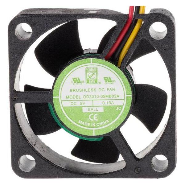 RS PRO DC fan, alarm, 30x10mm 5.61cu.m/h 5V (1442033)