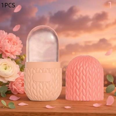 Uplift Essentials Silicone Facial Ice Roller Contour Mold pink