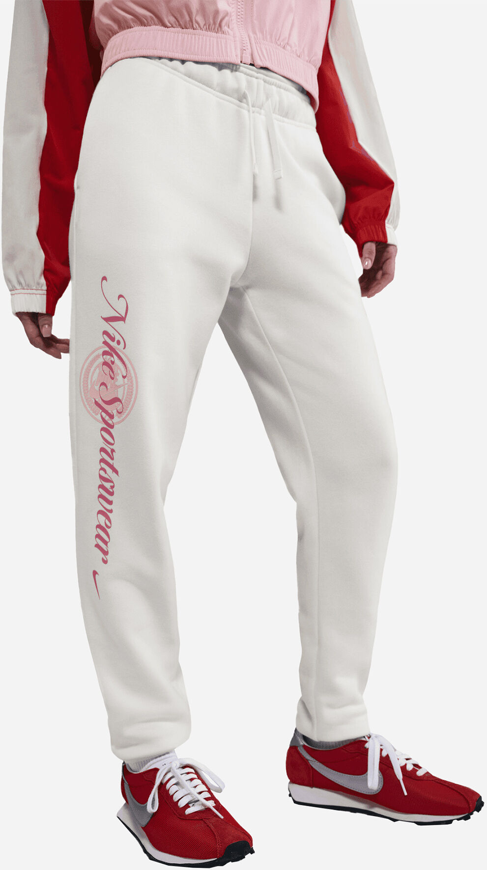 Nike Big Logo Leg W - Pantalone - Donna - Bianco XS