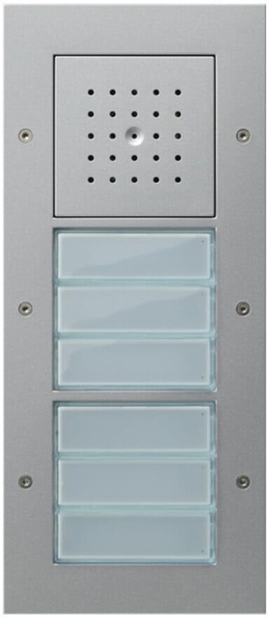 Gira Türstation AP 6fach alu 126865)