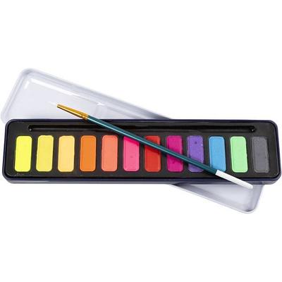 Creativ Company Wasserfarben-Set, Pastellfarben, 12 Farbe