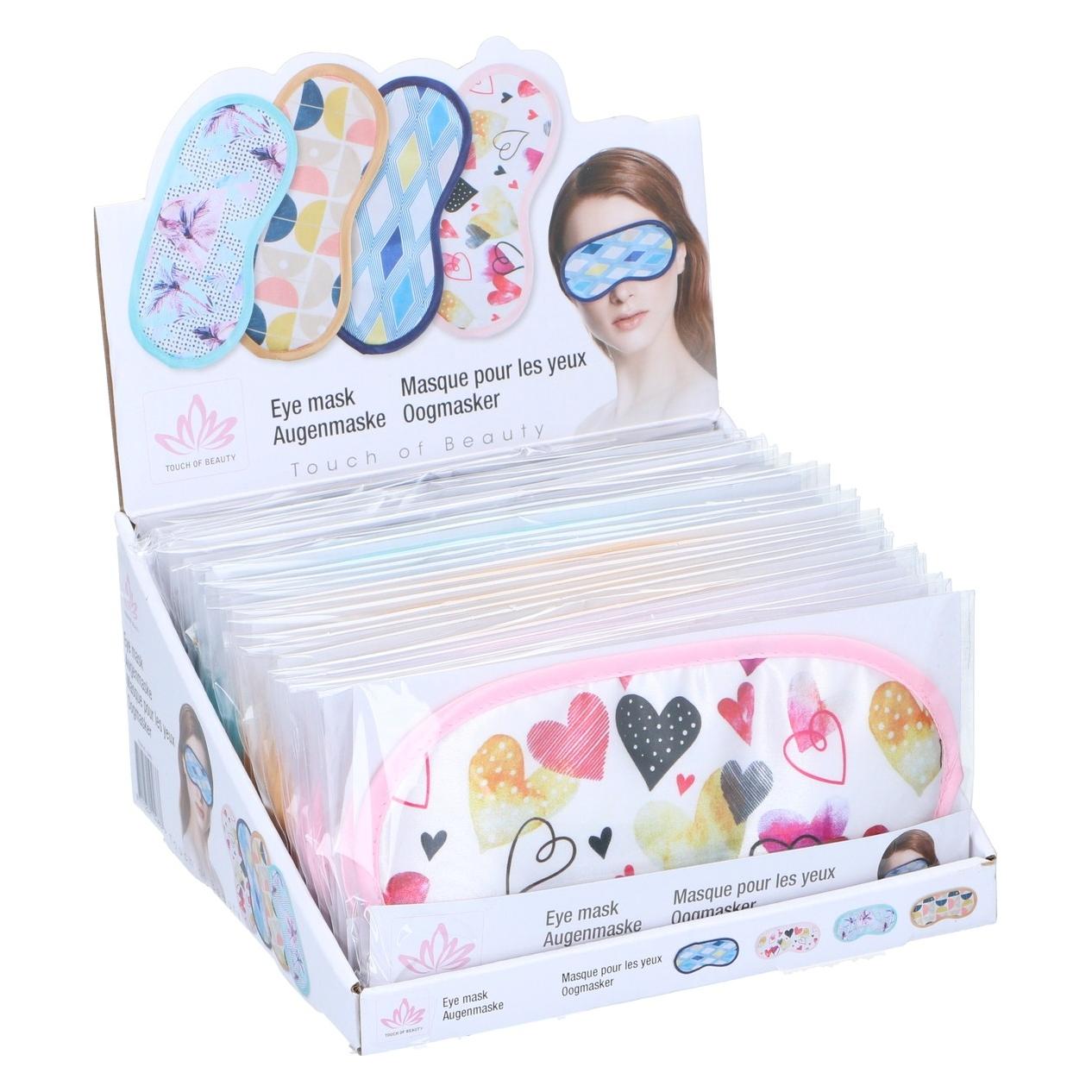 Touch Schlafmaske aus Satin (Farbe nach Zufall) 1 Stück (32947761)