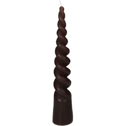 Kerze TWISTED CONE braun (DH 5,50x30 cm) - DH 5,50x30 cm