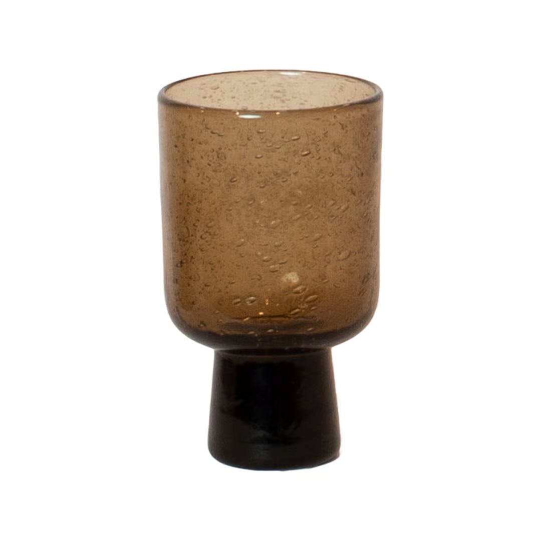 Olsson & Jensen Bari glas op voet Bruin