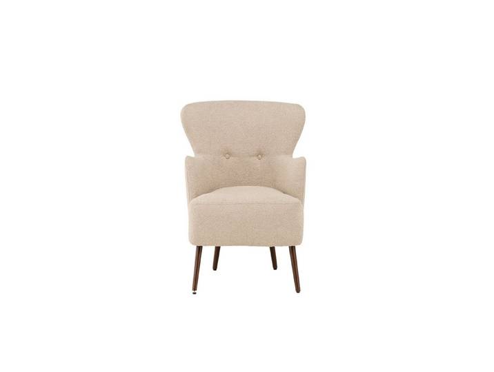Endorphin Sessel Sessel Lincoln, moderner Loungesessel mit Armlehne, Beige