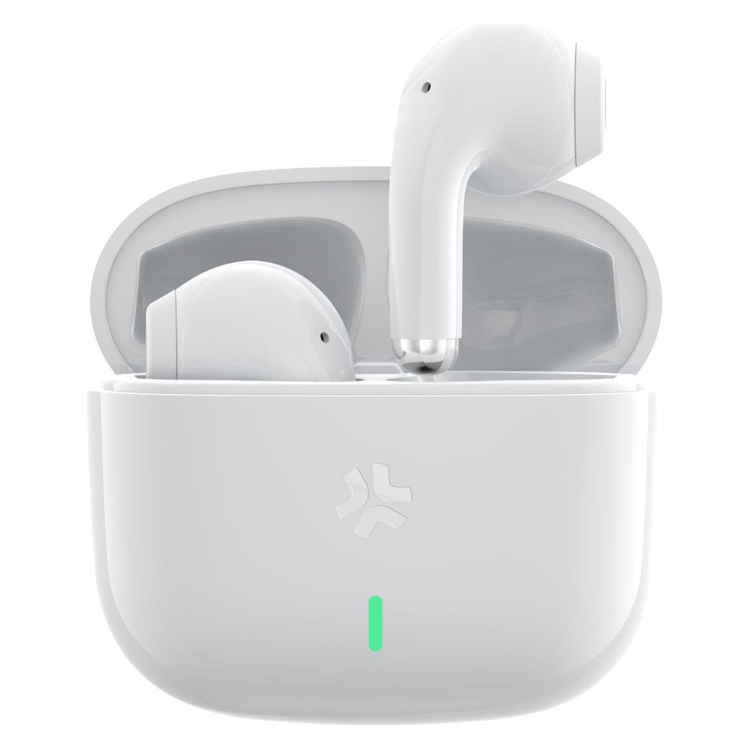 Celly True Wireless Earphones (Keine Geräuschunterdrückung, 4 h, Kabellos) (TIPS1WH)