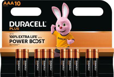 Batterien Duracell Plus Extra Life, Micro AAA, Spannung 1,5 V, 10 Stück