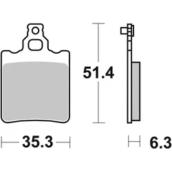 SBS Scooterbelag 106CT Carbon Tech