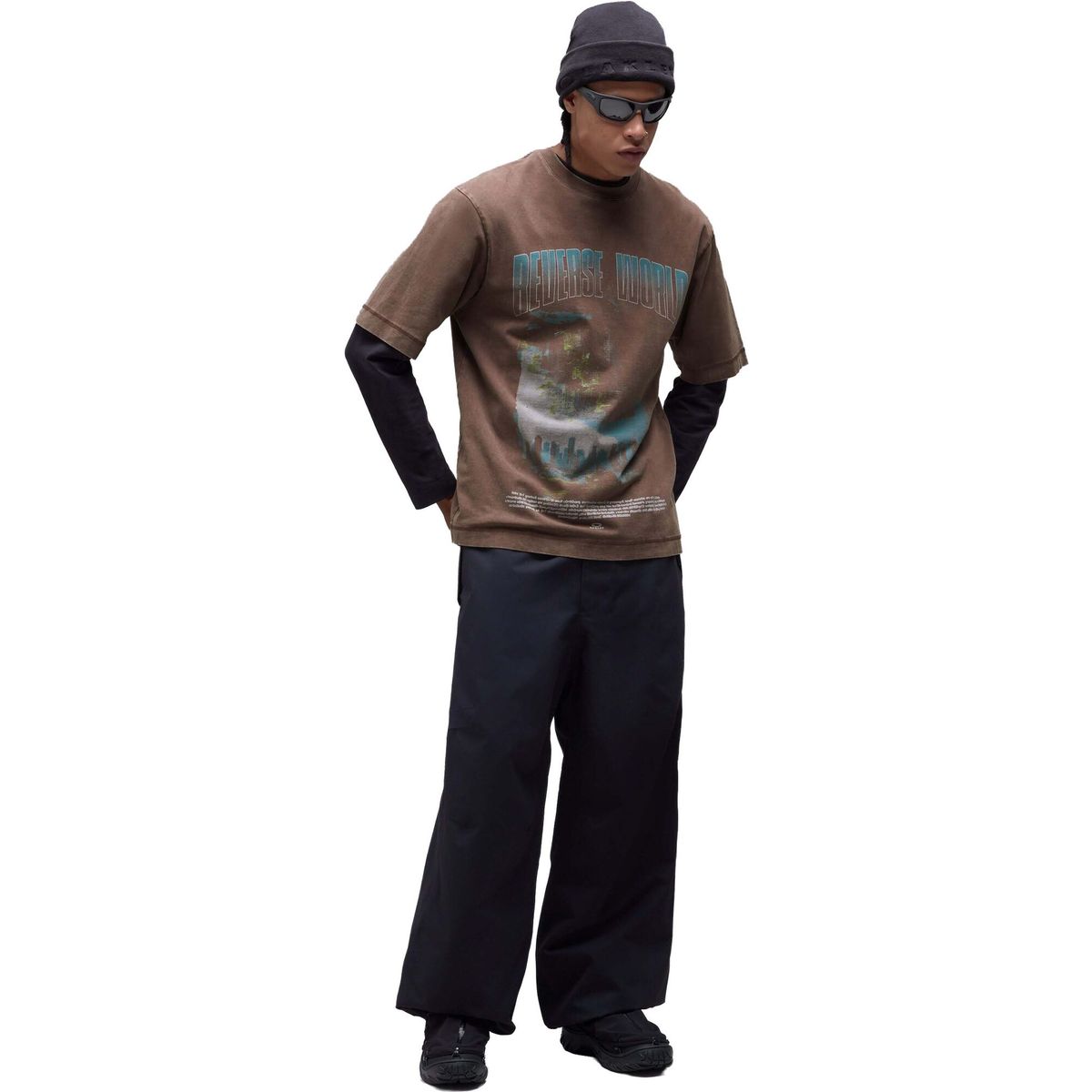 Oakley Reverse World Tee dark umber (32T) XL FOA408683-32T-XL