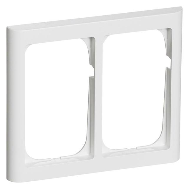 LK FUGA ramme Softline 63 1,5 modul dobbelt vandret, hvid. (AAK500D6215)