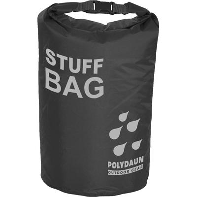 Drybag POLYDAUN "Polydaun stuffbag roll top", grau (grau, schwarz), Taschen, B/H/T: 45cm x 60cm, Kunstfaser, B:45cm H:60cm