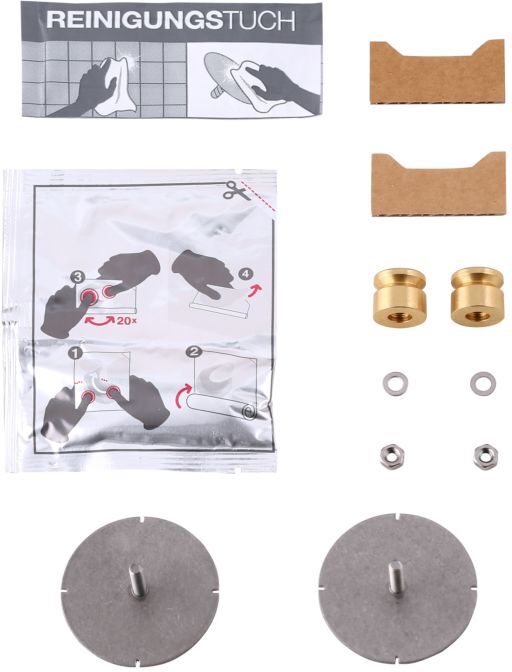 Keuco IXMO Klebe-Set 04994000300 2x Befestigungsplatte mit Wandbefestigung, 1x Klebepack
