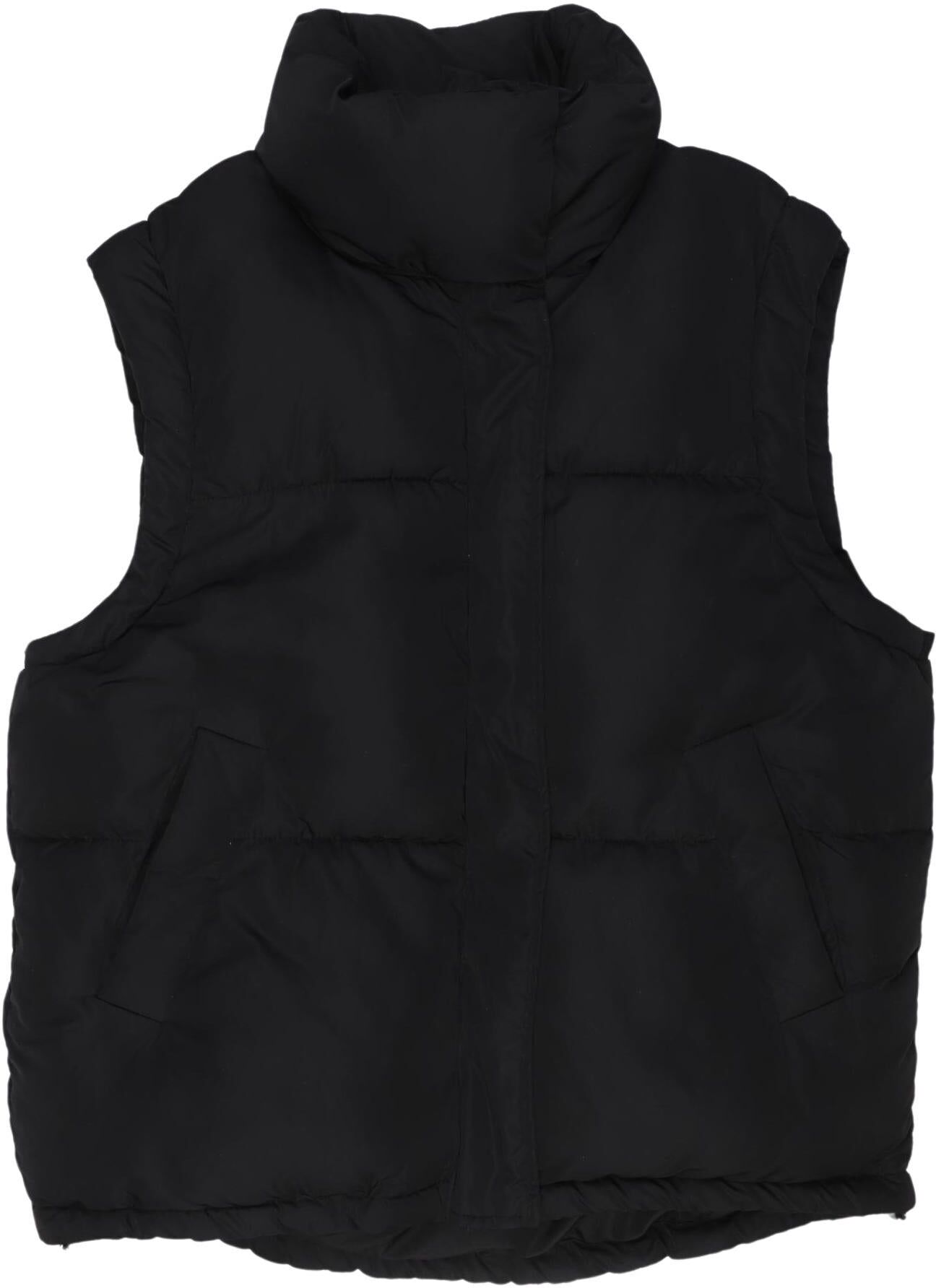 bershka Damen Weste, Schwarz, Gr. S, Synthetik - Second Hand