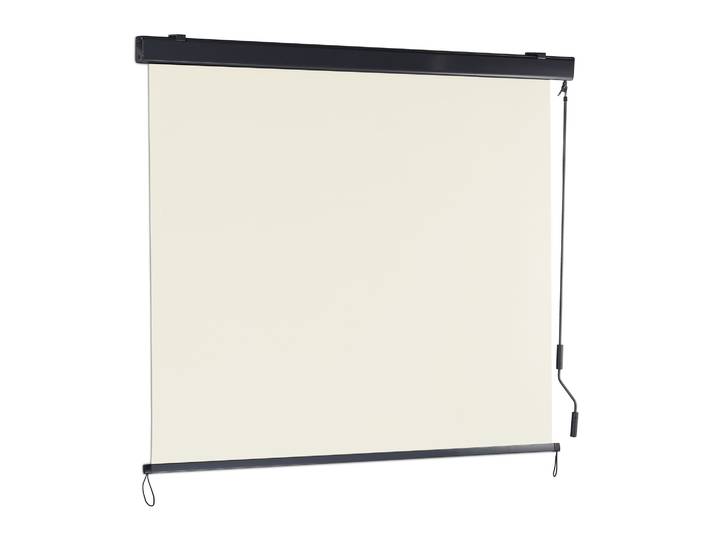 Senkrechtmarkise mit Kurbel Beige-Grau