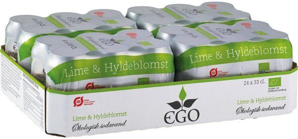 Ego Økologisk Sodavand Lime/hyldeblomst 33 Cl