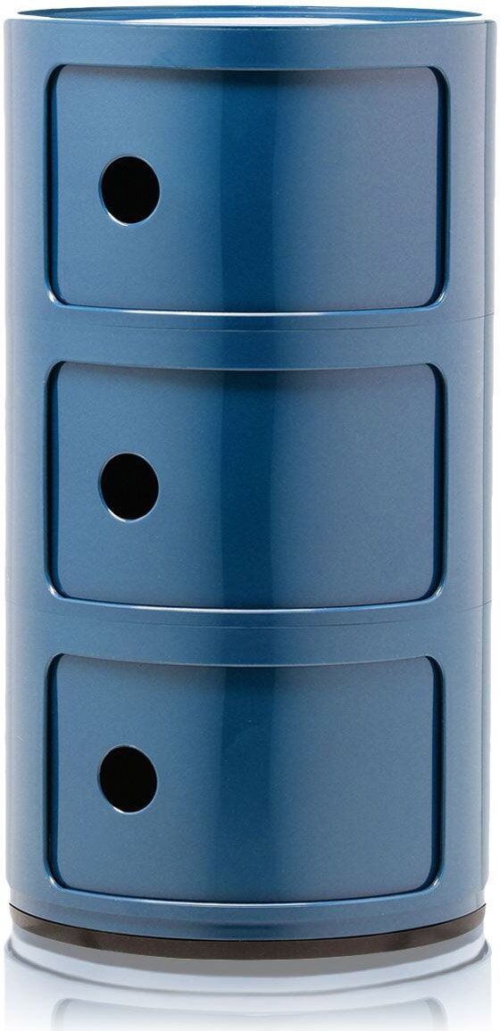 Kartell Componibili 3 Elemente Container (blau) blau