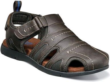 Nunn Bush Rio Grande Closed Toe Sandal - Mens 11 Brown Medium