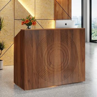 BLUEBELL 47 inch Reception Desk with Cable Grommet, Modern Front Desk Retail Counter for Checkout, Lobby, Beauty Salon