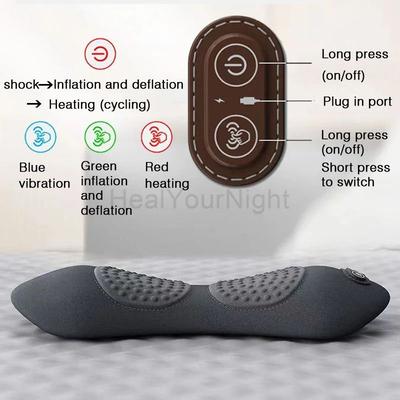 Uplifted Finds Electric Vibration & Heating Lumbar Support Sleep Pad red