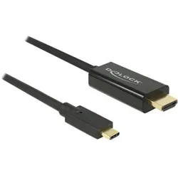Delock Thunderbolt 3 USB Typ C — HDMI (Typ A) (3 m), Videokabel, Schwarz
