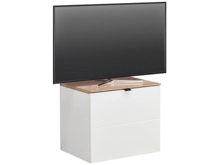 Hom`in Tv-Element, Weiß, Eiche Artisan, 60x62x44 cm, Wohnzimmer, TV Möbel, TV-Racks