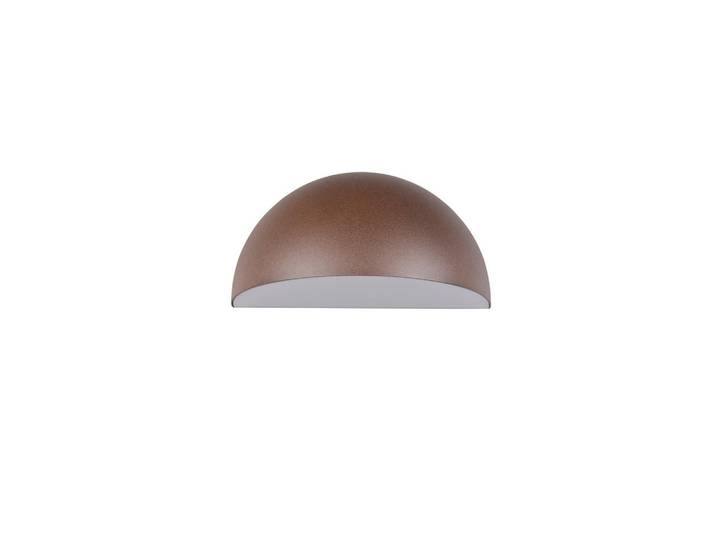 Trio Leuchten Aussenwandleuchte, Weiss, Rostfarben, Metall, Kunststoff, 27x14 cm, Lampen & Leuchten, Aussenbeleuchtung, Aussenleuchten