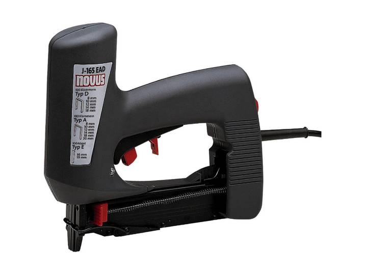 Elektro-Tacker NOVUS J-165 extra power , bunt (schwarz, rot, silber), Tacker, Elektro-Tacker