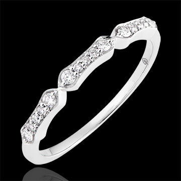 Edenly Ring Stella - 750er WeiÃŸgold und Diamanten