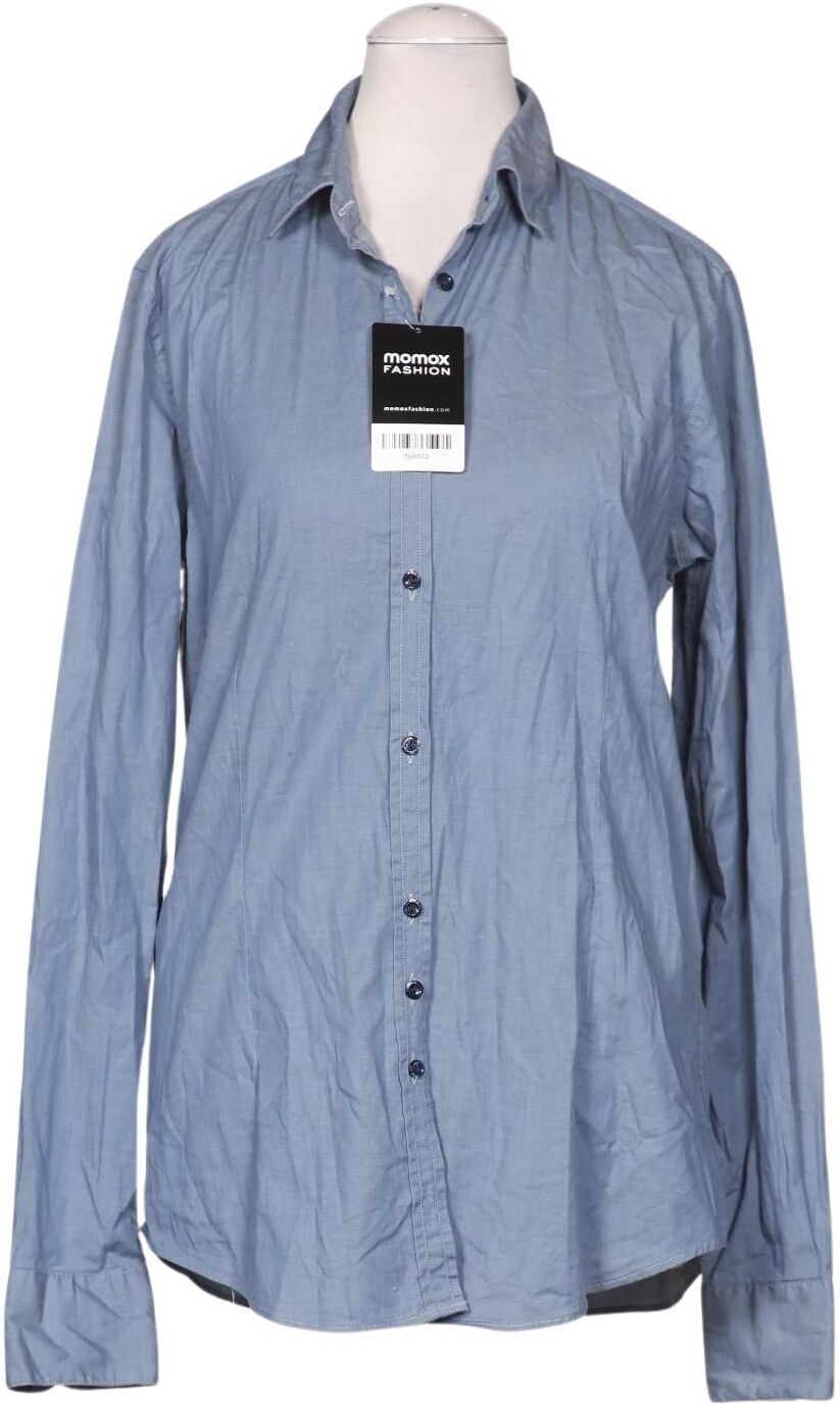 Aglini Damen Bluse, Hellblau, Gr. EU 38 (IT 44), Baumwolle / Elasthan - Second Hand