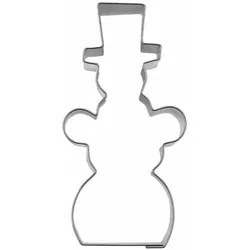 Städter Ausstecher Schneemann, Ausstechform, Plätzchenform, Keks, Plätzchen, Edelstahl, 7 cm, 095137