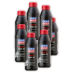7x Getriebeöl LIQUI MOLY 1516 Motorbike Gear Oil 75W-90 Getriebe 500 ml