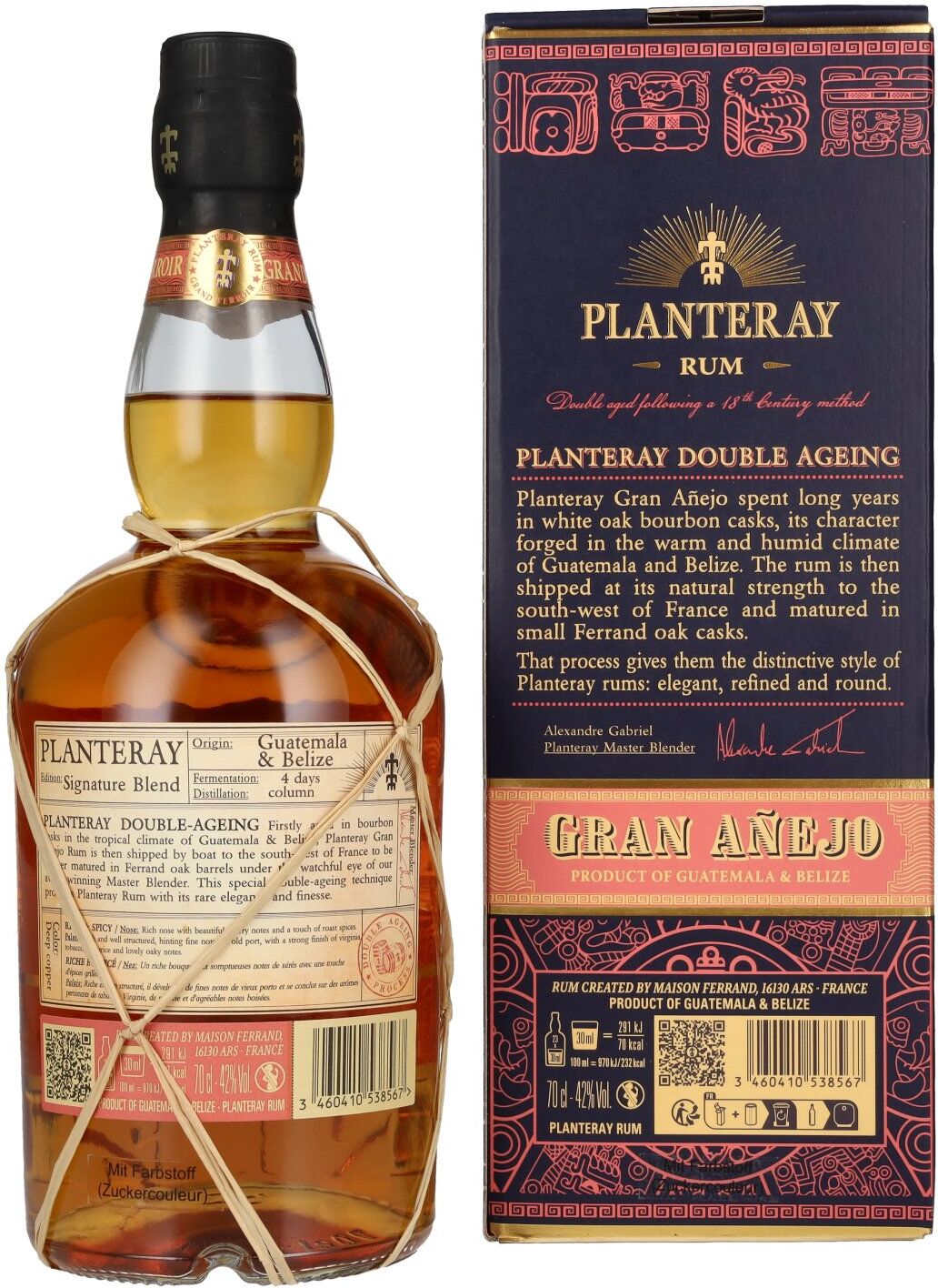 Planteray Rum GUATEMALA & BÉLIZE Gran Añejo 42% Vol. 0,7l in Geschenkbox