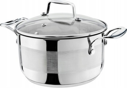 Galicja Roestvrijstalen pan met deksel en maatbeker, 7 liter