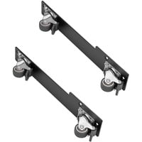 Satz mit 2 verbundenen 360°-Lenkrollen SST-RAC-SRW-002, Rack-Gehäuse schwarz, 2 Stück