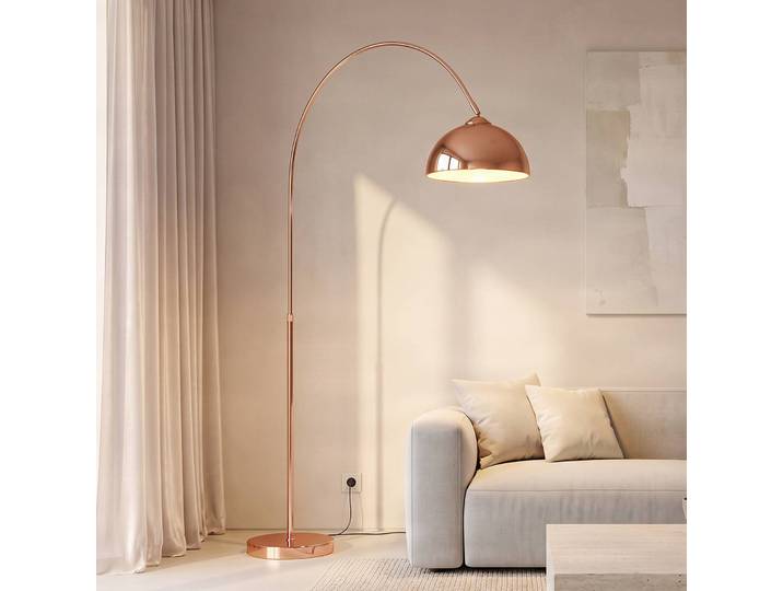 Bogenlampe Lennart Lindby, kupfer, für Wohn- / Esszimmer, Metall, Modern